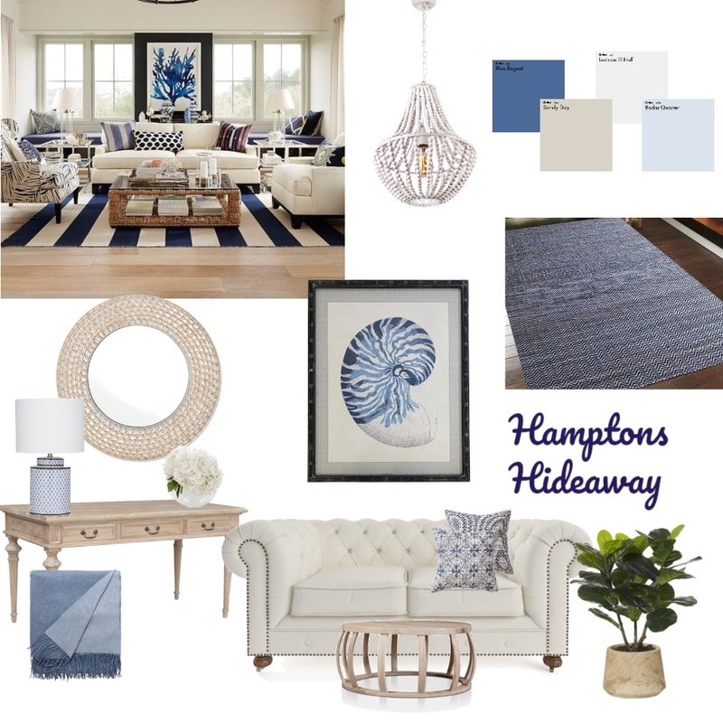 Hamptons - Module 3 Mood Board by DesignerMills on Style Sourcebook