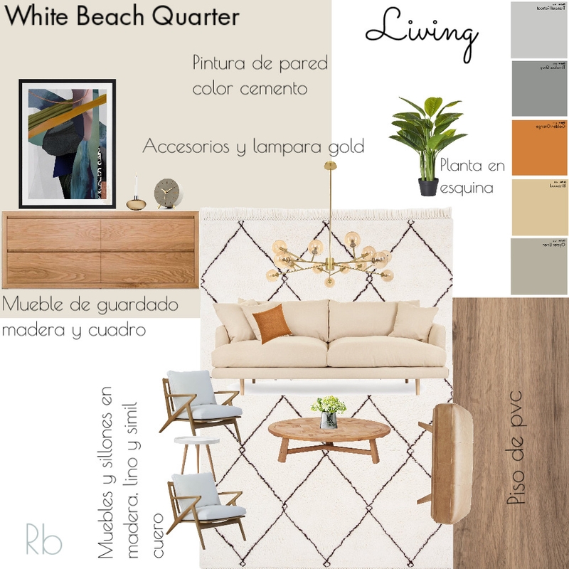 LIVING BOHO GOLD Mood Board by ROSSANA BAEZ Ll. on Style Sourcebook