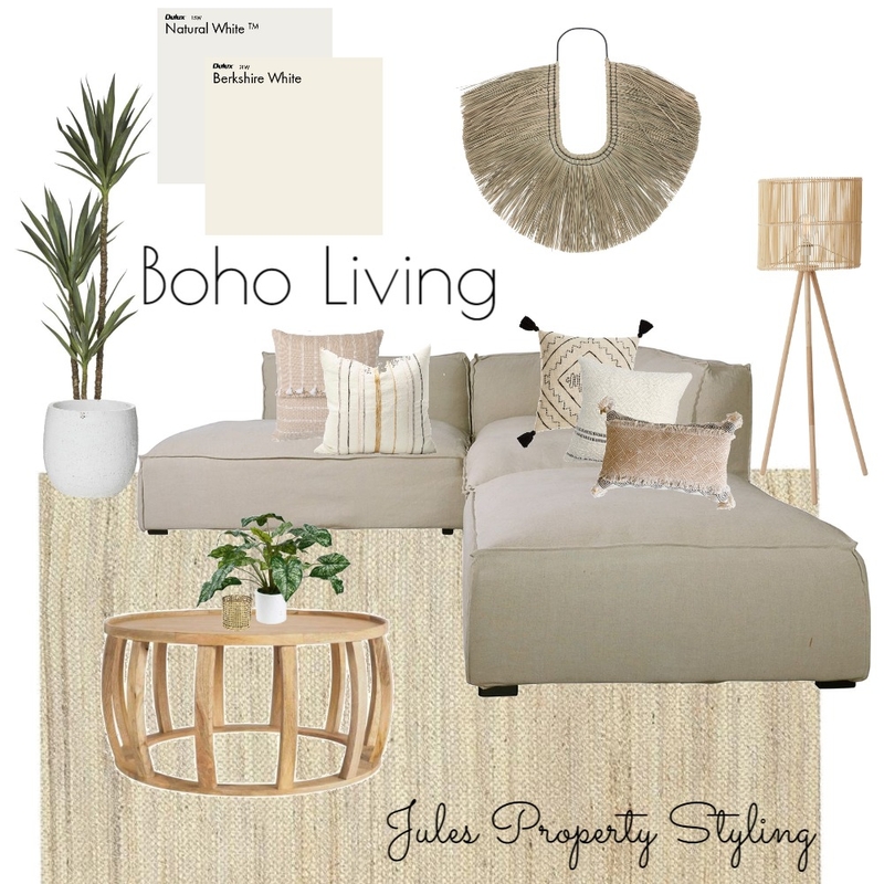 Boho Living Mood Board by Juliebeki on Style Sourcebook