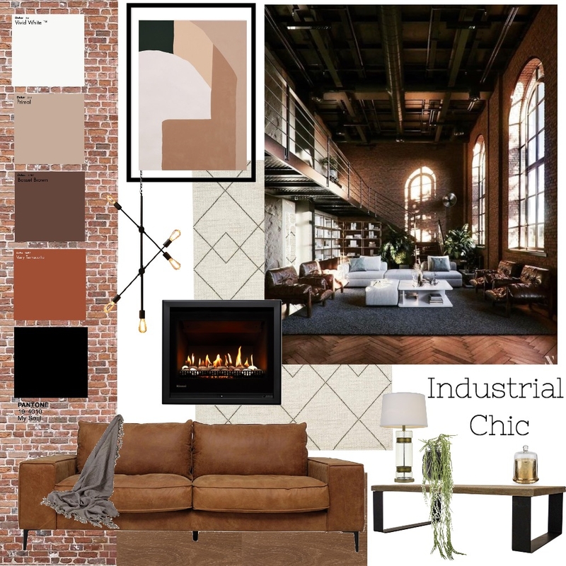 Industrial Chic Mood Board by BrittanyBull on Style Sourcebook