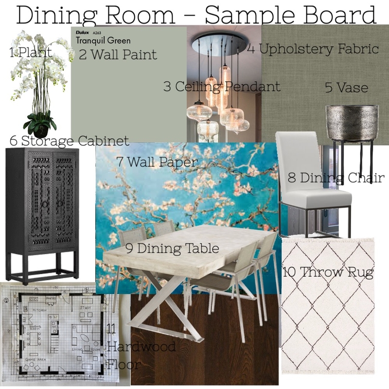 Dining Room Mood Board by Shari Dang on Style Sourcebook