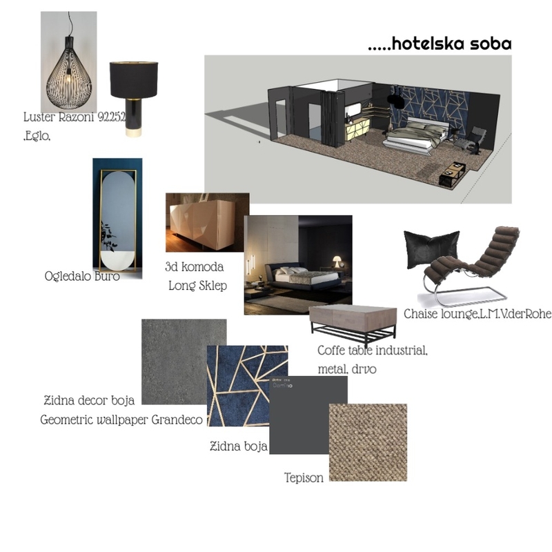 HOTELSKA SOBA Mood Board by ivona marin on Style Sourcebook