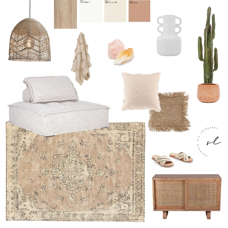 Modern Moroccan Living Mood Board by Shannah Lea Interiors on Style Sourcebook