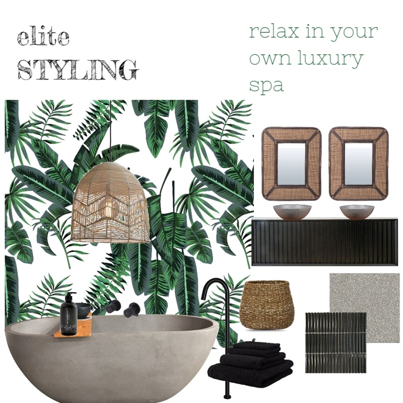 Luxury Spa Bathroom Mood Board by Elite Styling on Style Sourcebook