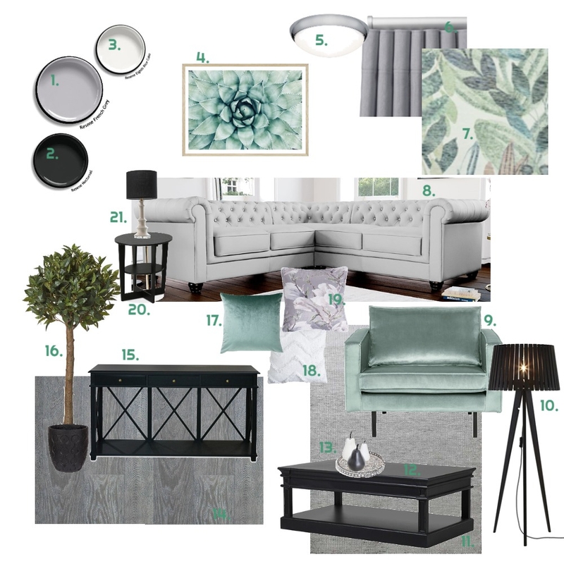 Assignment 9 Living Room Mood Board by Amy Turuta on Style Sourcebook