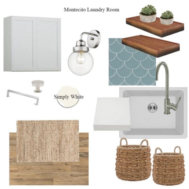 Montecito Laundry Room Mood Board by ChristaGuarino on Style Sourcebook