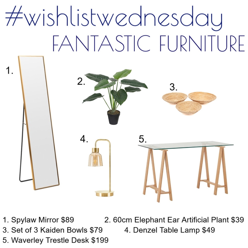 Wishlist Wednesday Fantastic Furniture Mood Board by Kohesive on Style Sourcebook