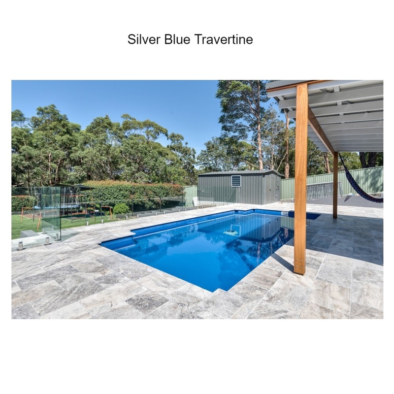 Silver Blue Travertine Mood Board by Stone Depot on Style Sourcebook