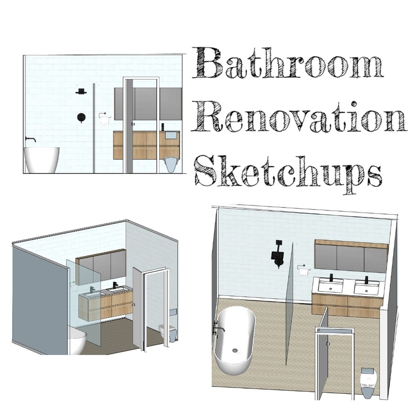 Bathroom Sketchups Mood Board by Connected Interiors on Style Sourcebook