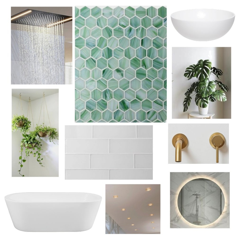 Mosaic Green Bathroom Mood Board by HGInteriorDesign on Style Sourcebook