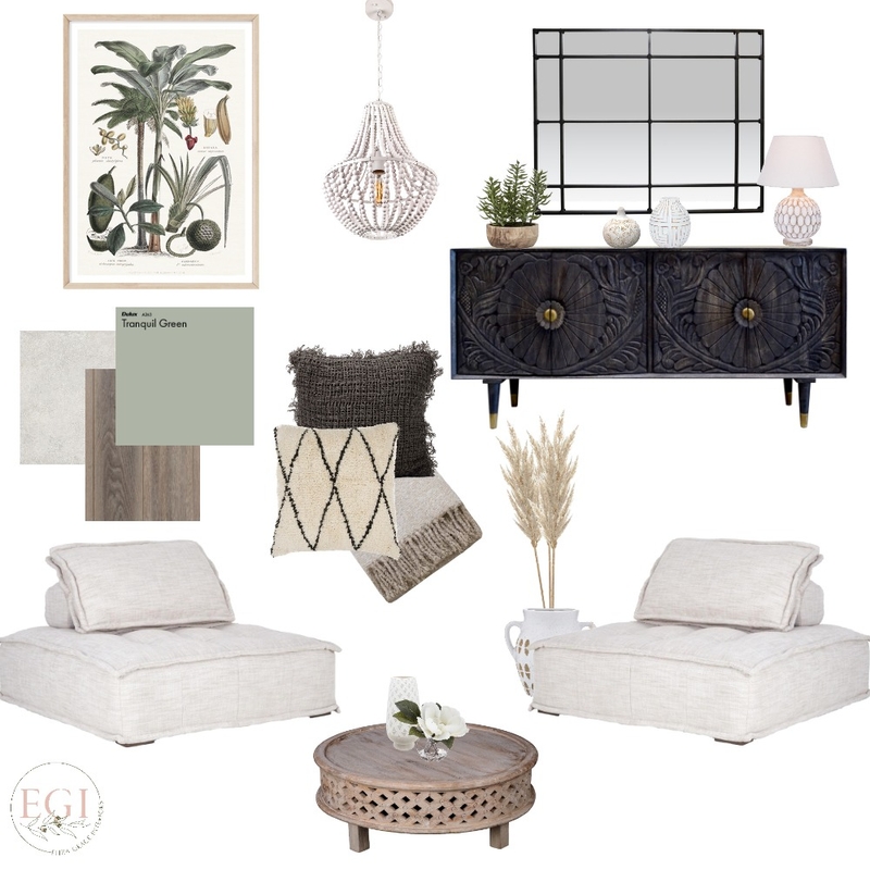 Black & Coastal Mood Board by Eliza Grace Interiors on Style Sourcebook