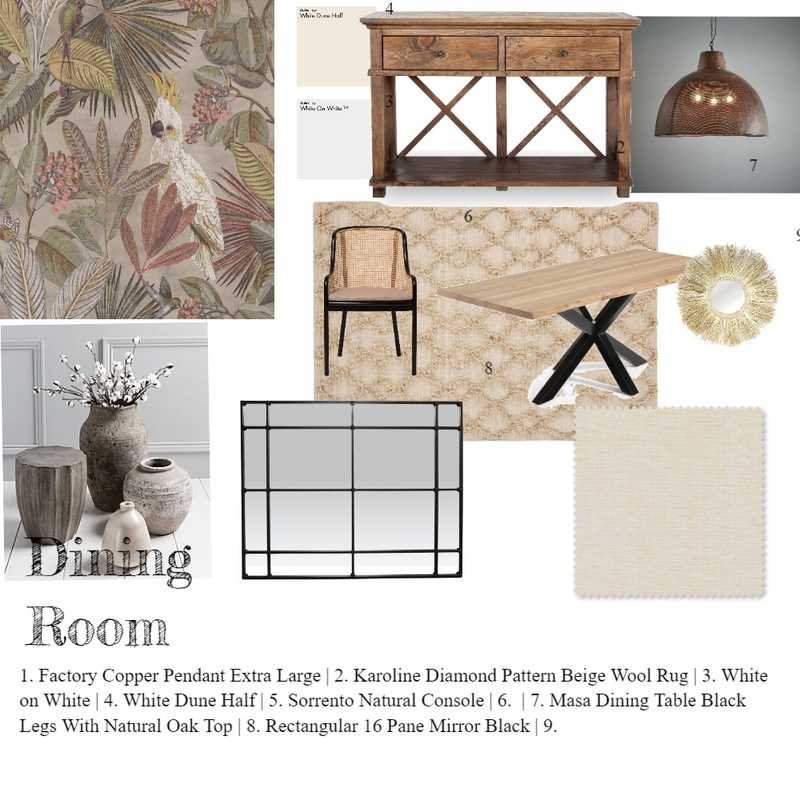 Dining Mood Board by Melray on Style Sourcebook