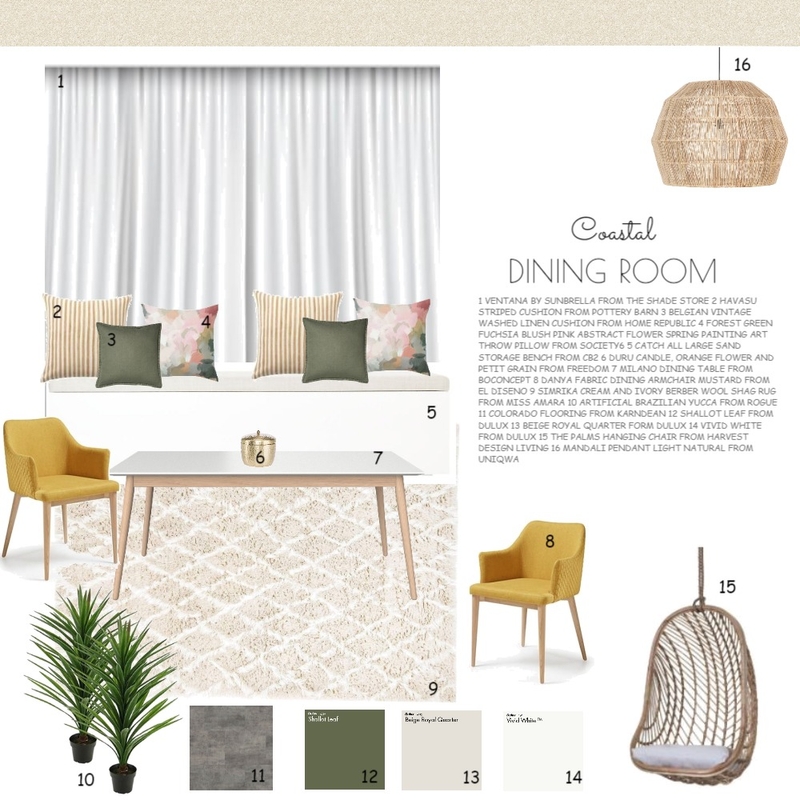 Dining Room Mood Board by Nanahara on Style Sourcebook
