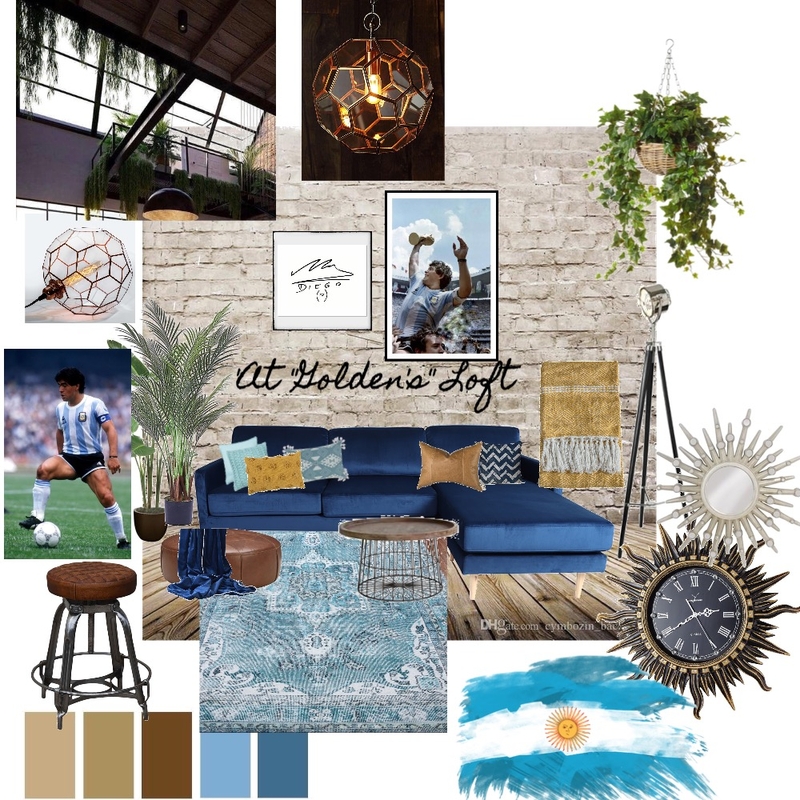 At "Golden's" loft Mood Board by Arzu Mamedbeili on Style Sourcebook