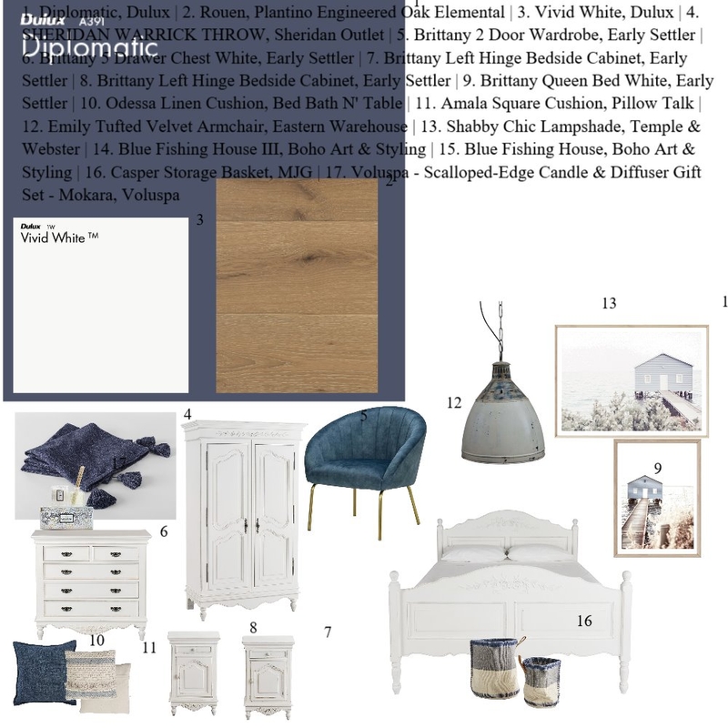 Main Bedroom Mood Board by MM Styling on Style Sourcebook