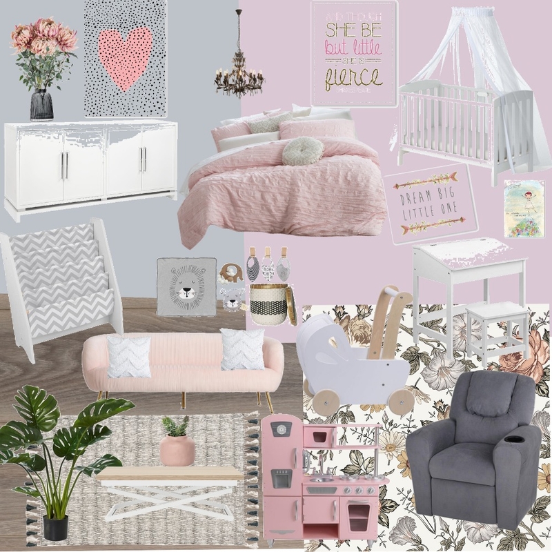 Little Girl's room Mood Board by Lesygee on Style Sourcebook