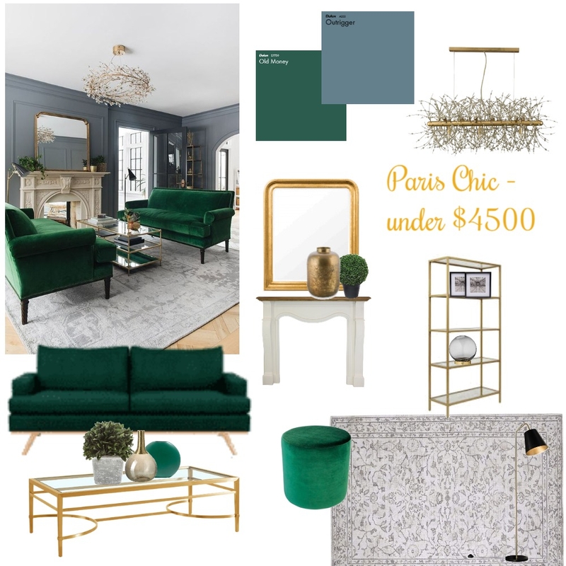 Paris chic under $4500 Mood Board by interiorology on Style Sourcebook