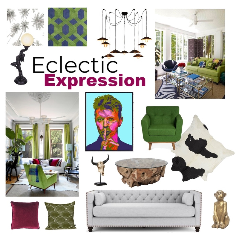 Eclectic Expression Living Room Mood Board by williamsstuiver on Style Sourcebook