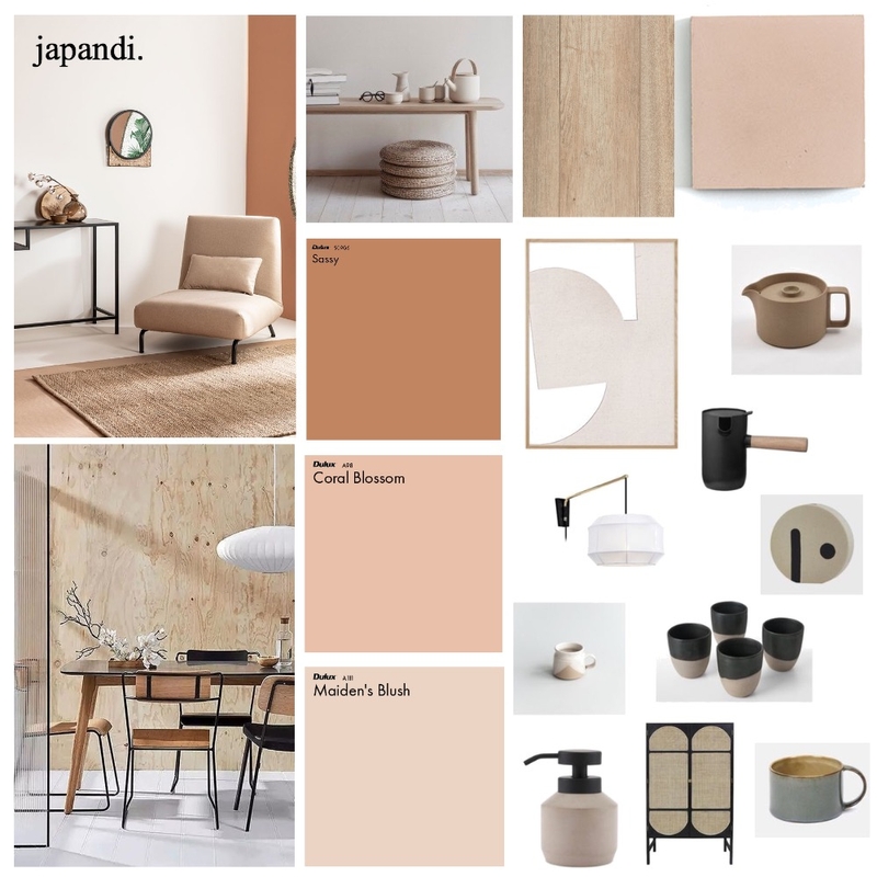 Japandi Mood Board by zaradesign on Style Sourcebook