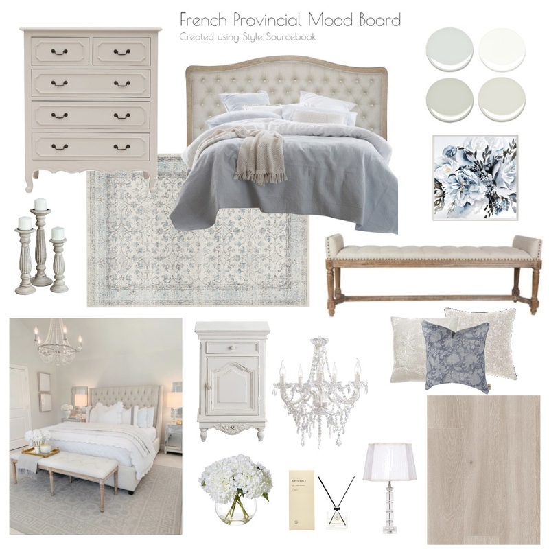 French Provincial Mood Board by Caity on Style Sourcebook