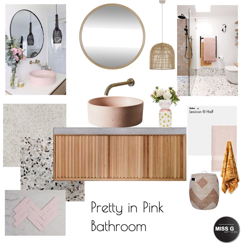 Pretty in Pink G Project Mood Board by MISS G Interiors on Style Sourcebook