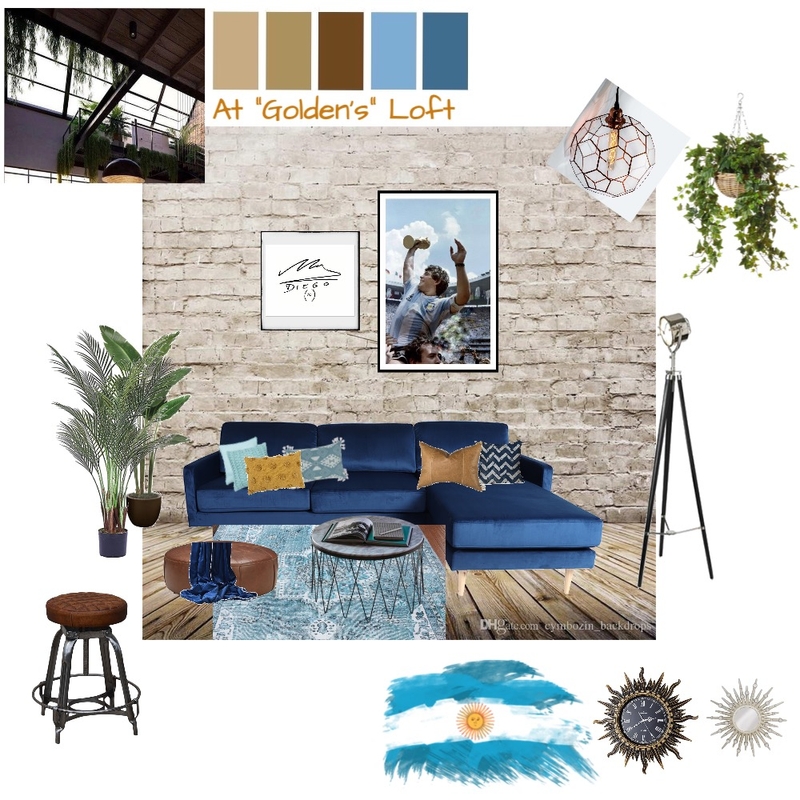 At "Golden's" loft Mood Board by Arzu Mamedbeili on Style Sourcebook