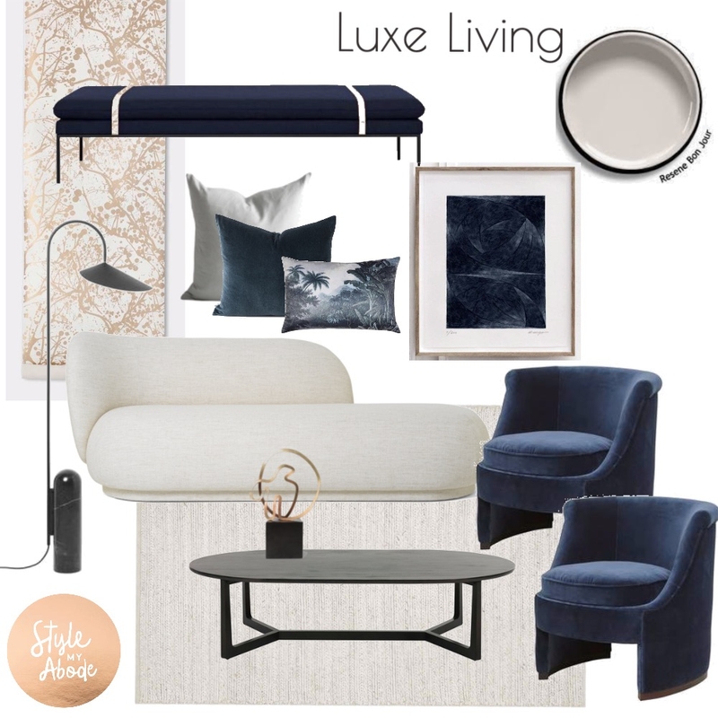 Luxe Living Mood Board by Style My Abode Ltd on Style Sourcebook