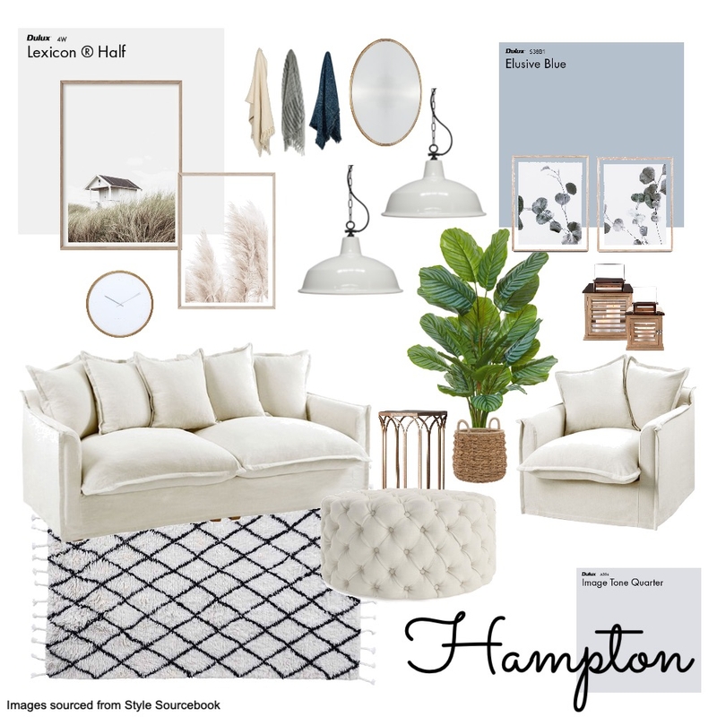 Hampton Lounge Mood Board by Bronwen Walker on Style Sourcebook