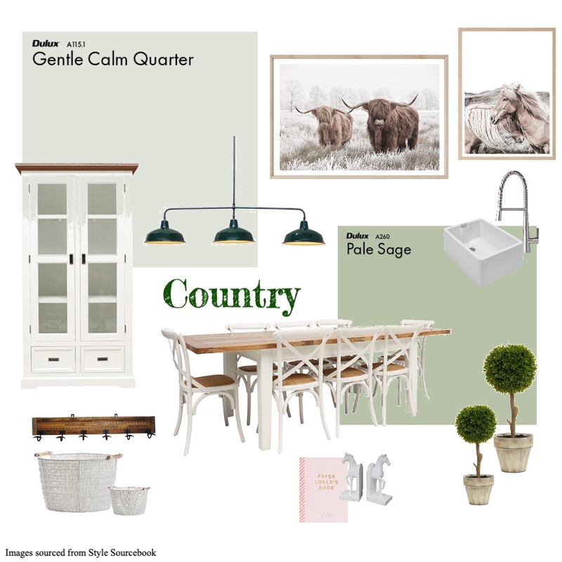 Country Kitchen Mood Board by Bronwen Walker on Style Sourcebook