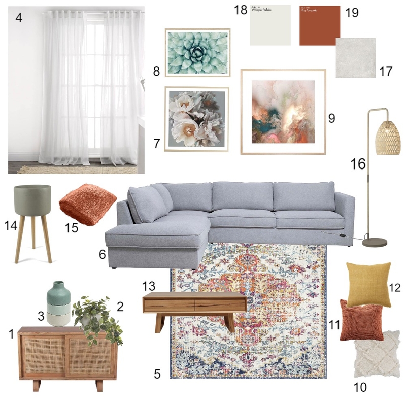 Module 9- Living Room Mood Board by jems88 on Style Sourcebook