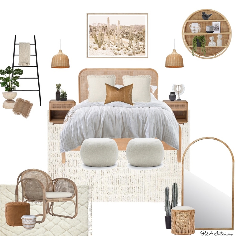 Boho Bedroom Mood Board by RA Interiors on Style Sourcebook