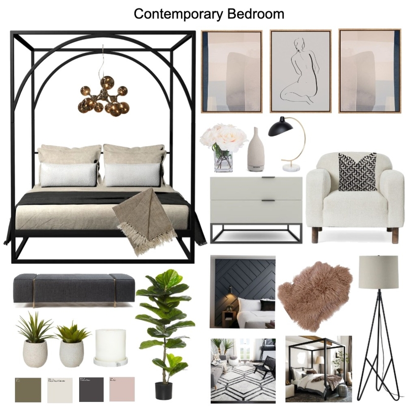 Contemporary Bedroom Mood Board by GabrielleKozhukh on Style Sourcebook