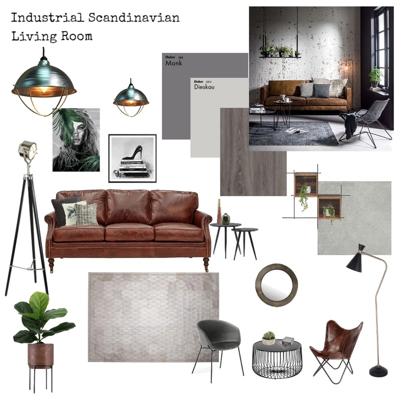 Industrial Scandinavian Mood Board by FusionID on Style Sourcebook