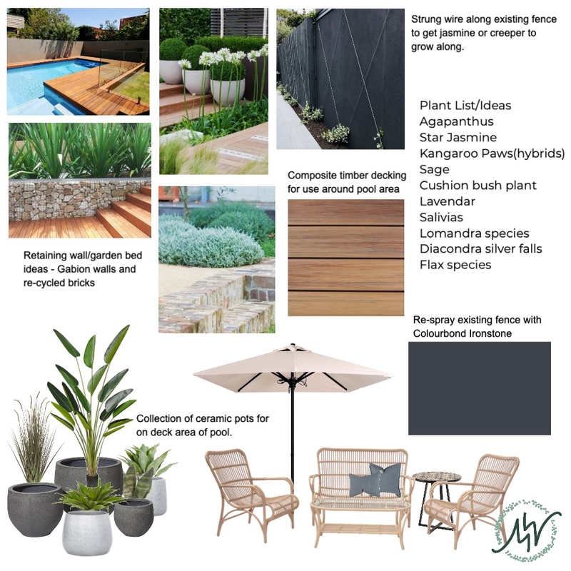 Humphrey Outdoor space Mood Board by Melissa Welsh on Style Sourcebook