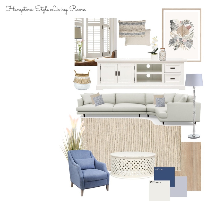 Hamptons Living Room Mood Board by TaliaJade on Style Sourcebook