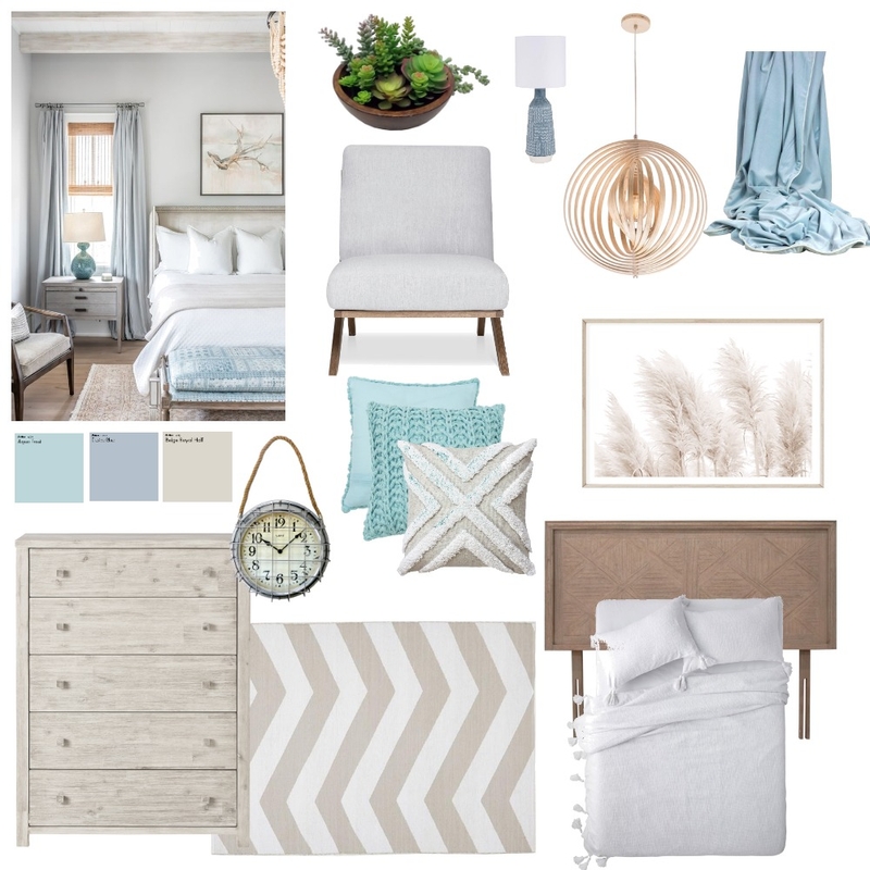Coastal bedroom Mood Board by AV Design on Style Sourcebook