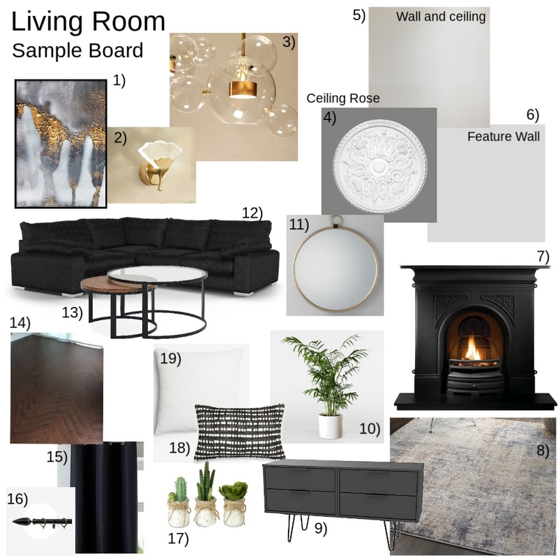Living Room sample board Mood Board by leannelouise on Style Sourcebook