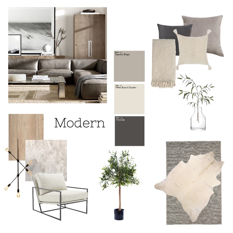 Modern Living Room Mood Board by hollytrunk on Style Sourcebook