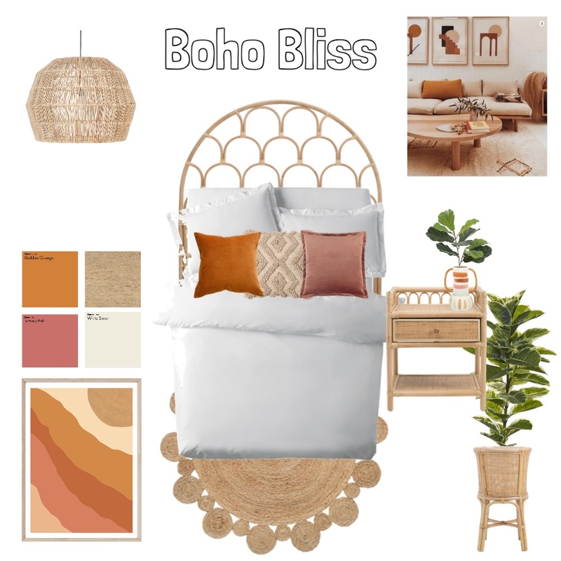 Boho Bliss Mood Board by Kpow Designs on Style Sourcebook