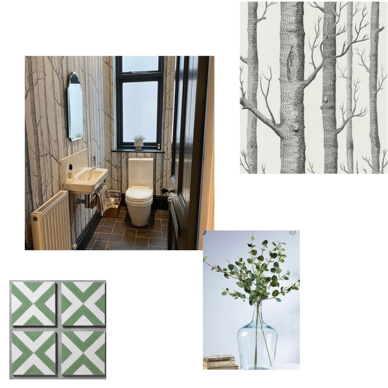 Downstairs loo adding green tiles Mood Board by Jillyh on Style Sourcebook