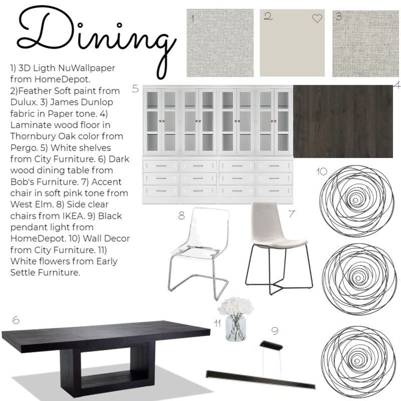 Dining Mood Board by veronacoronel on Style Sourcebook