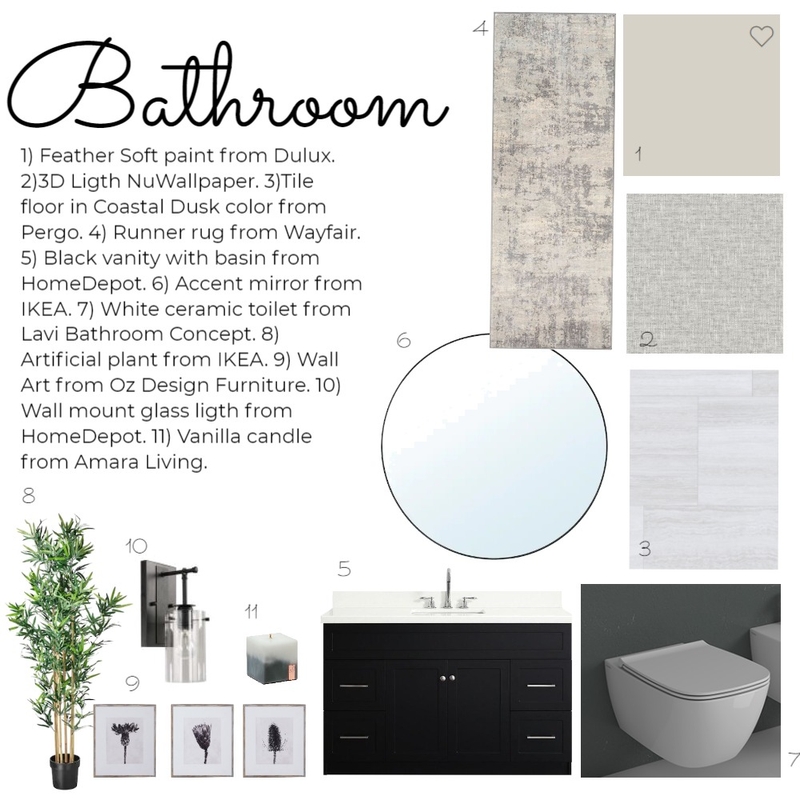 Bathroom Mood Board by veronacoronel on Style Sourcebook