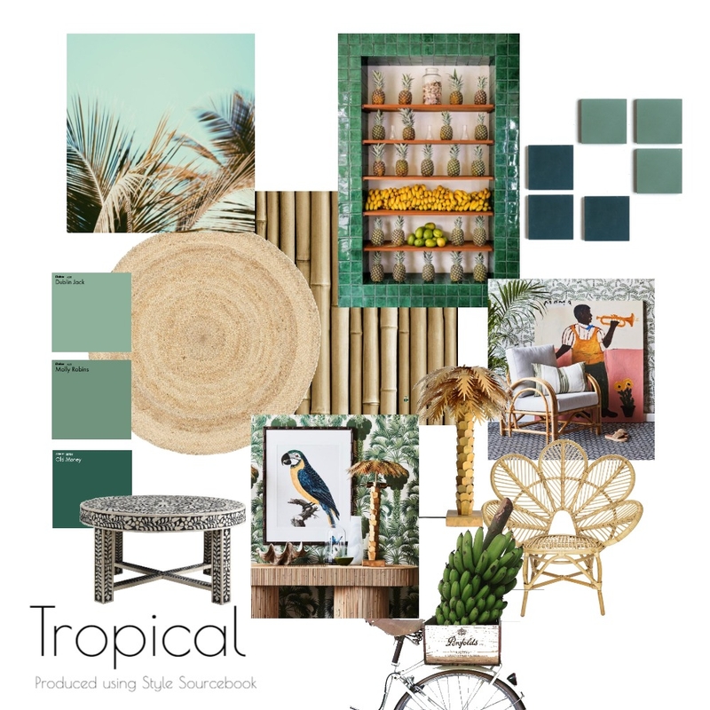 Mood Board Tropical Take 2 Mood Board by Rachel Romly Interiors on Style Sourcebook