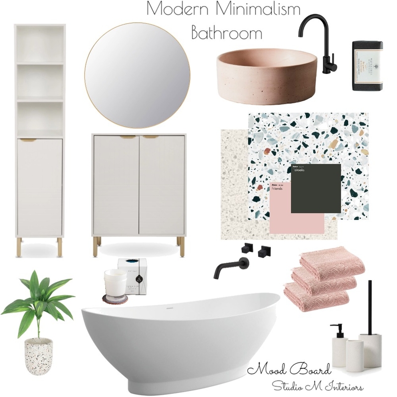 Modern Minimalism Bathroom Mood Board by Mankoana on Style Sourcebook