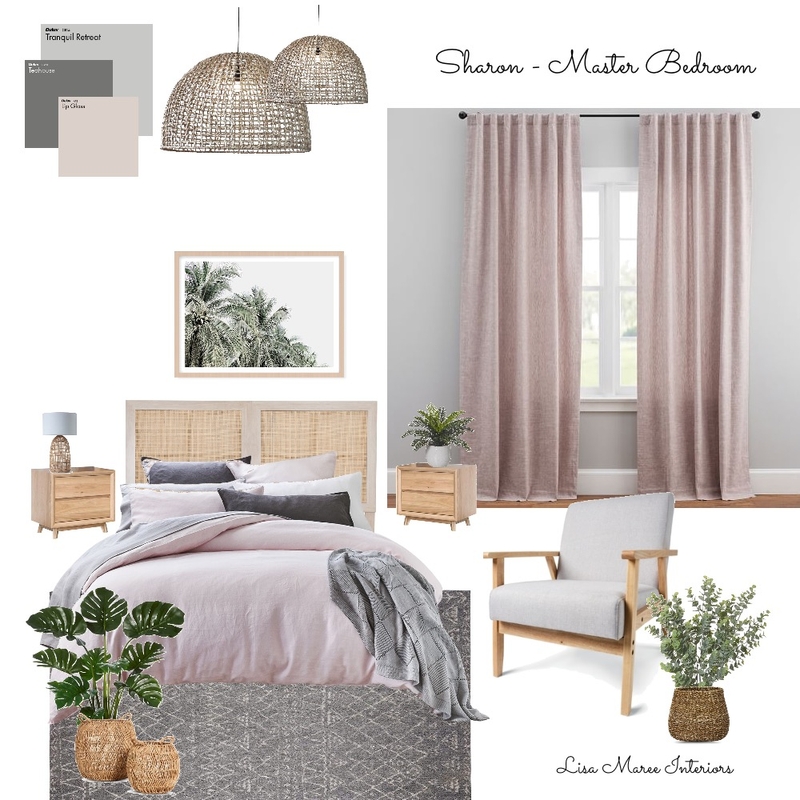 Sharon Bedroom Mood Board by Lisa Maree Interiors on Style Sourcebook