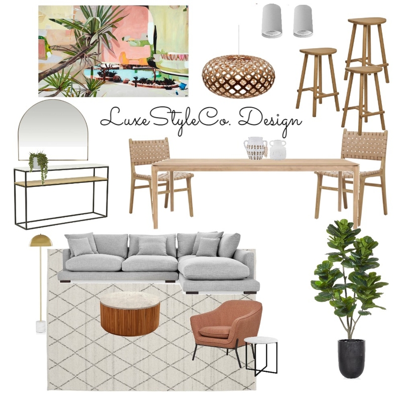 Contemporary Coastal Mood Board by Luxe Style Co. on Style Sourcebook