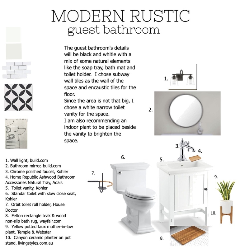 MRGuestbathroom Mood Board by Liaconcertina on Style Sourcebook