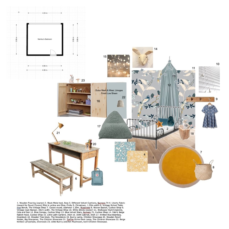 Marilou's Bedroom Mood Board by edithpoma on Style Sourcebook