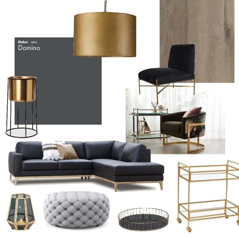 black&gold Mood Board by kirstyk on Style Sourcebook