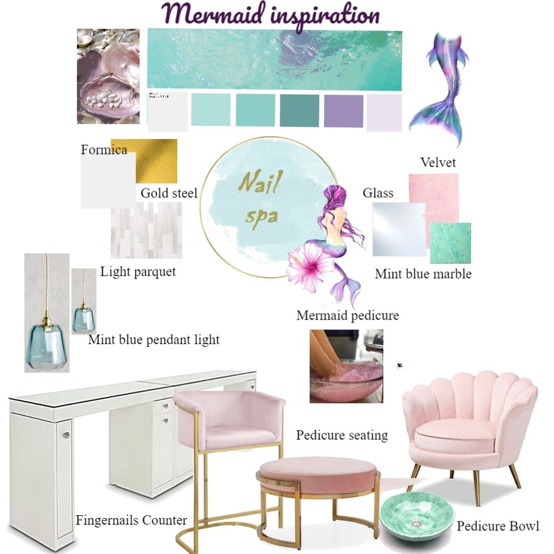 Mermaid theme Mood Board by Rasha94 on Style Sourcebook